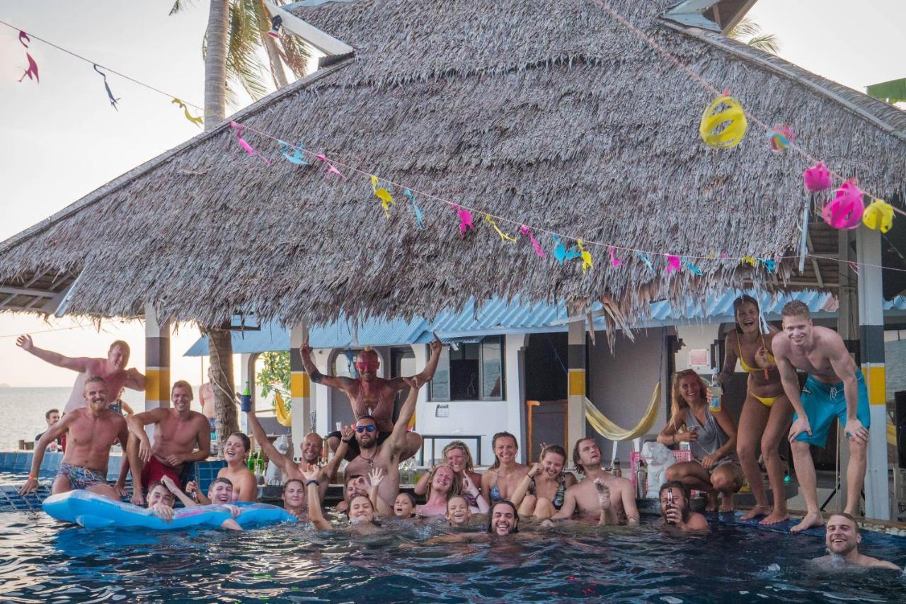 Asia Blue - Beach Hostel Hacienda Ko Pha Ngan Luaran gambar